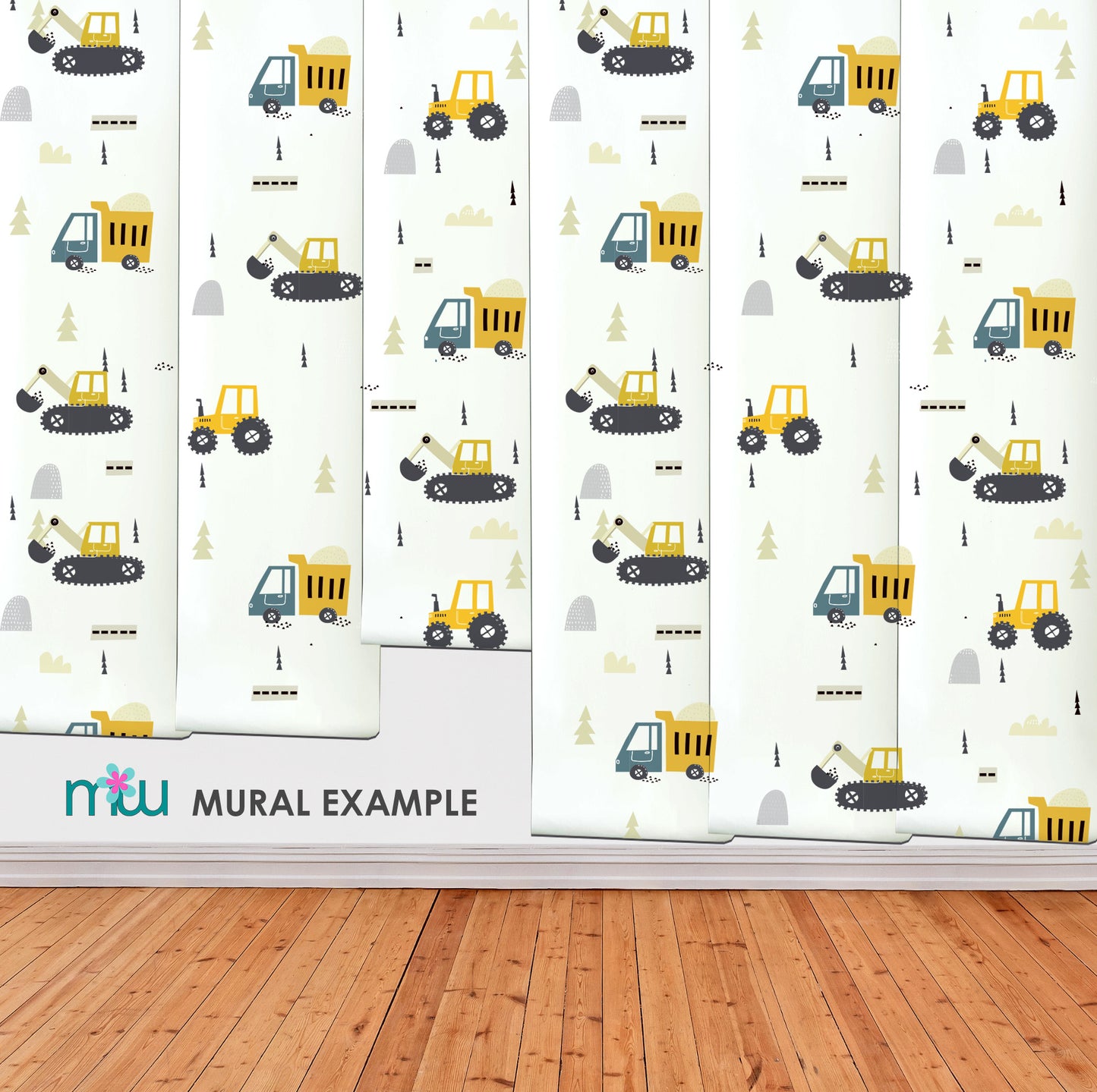 Construction truck wallpaper