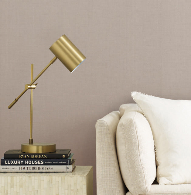 Taupe Gossamer Woven Wallpaper