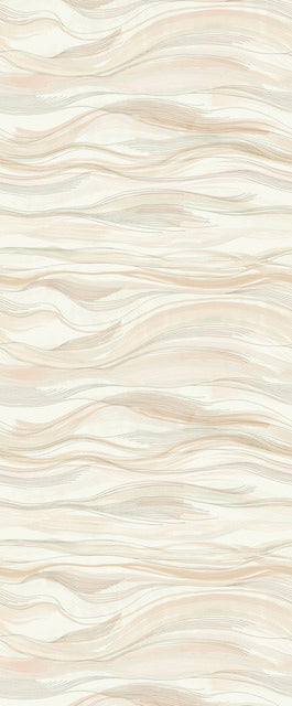 Beige Currents Wallpaper Mural