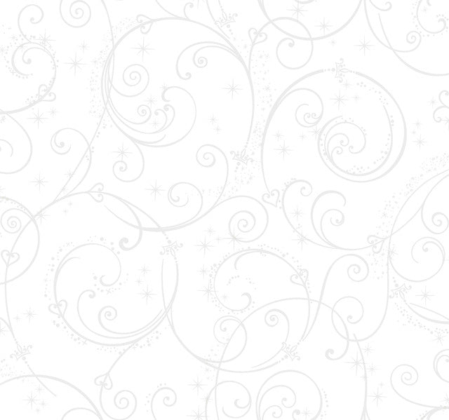 White/Glitter Disney Princess Perfect Scroll Wallpaper