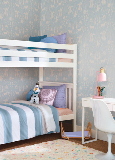 Green/Glitter Disney Frozen 2 Nordic Wallpaper