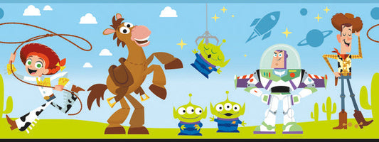 Green Disney and Pixar Toy Story 4 Border Wallpaper Border