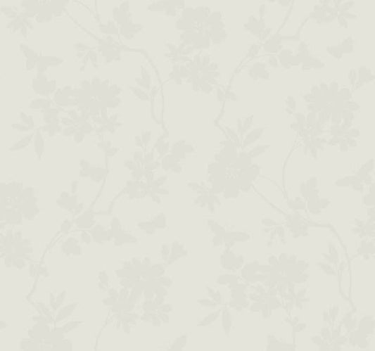Light Neutral Flutter Vine Wallpaper