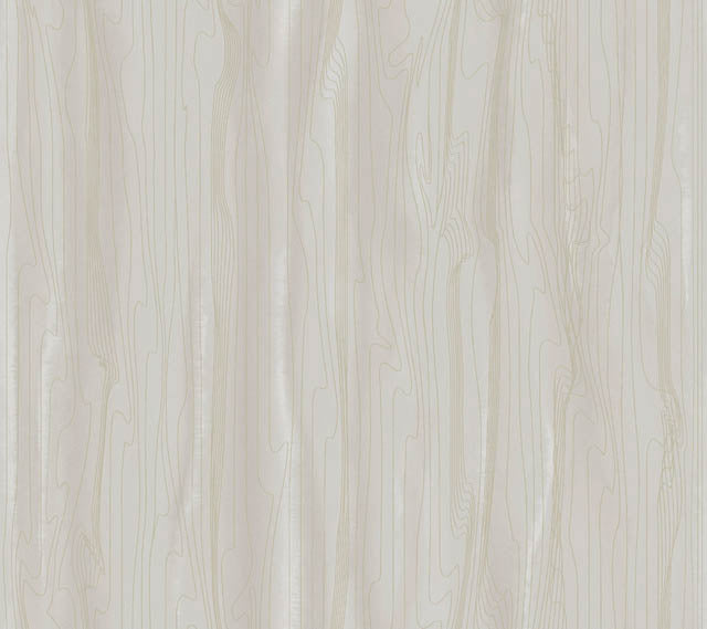 Taupe/Gold Fantasy Faux Bois Wallpaper