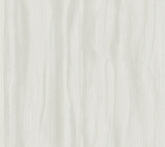 White/Pearl Fantasy Faux Bois Wallpaper