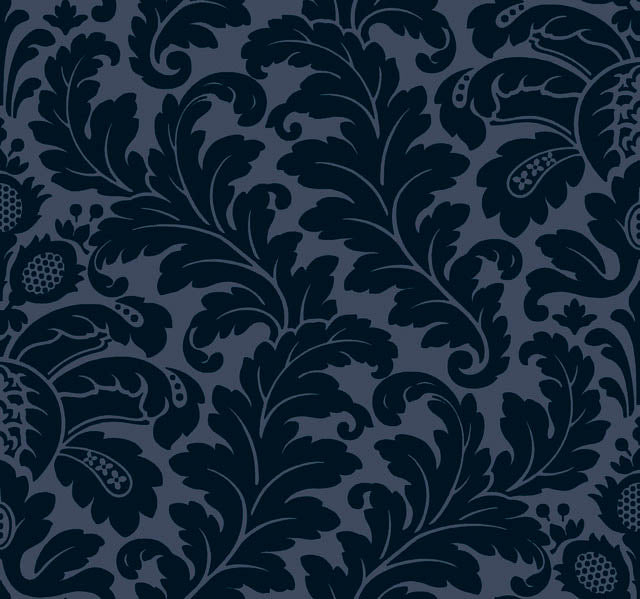 Navy Modern Romance Wallpaper