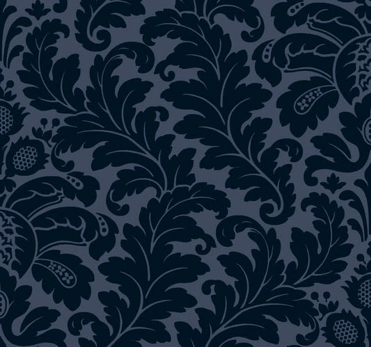 Navy Modern Romance Wallpaper