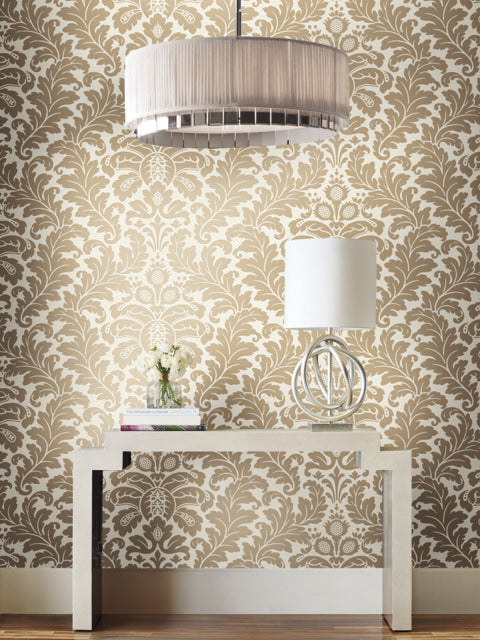 Gold Metallic Modern Romance Wallpaper