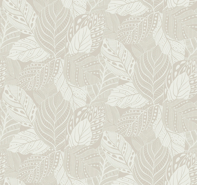 Metallic Vinca Glint Wallpaper