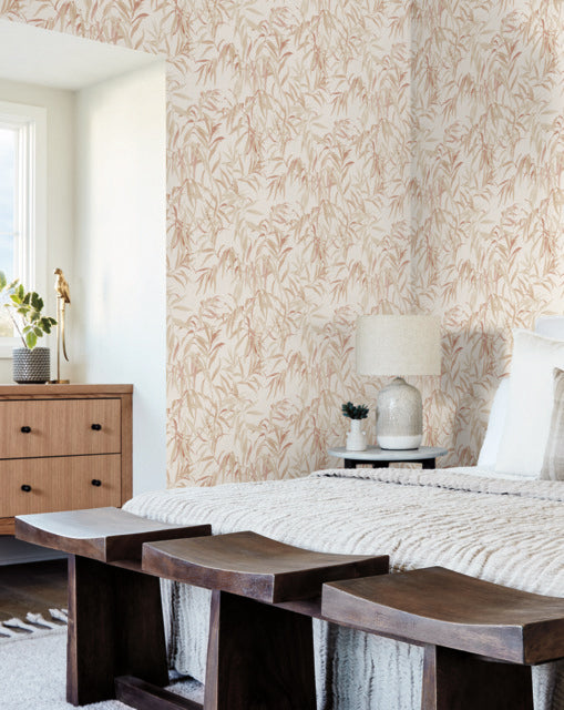Pink Willow Grove Clay Wallpaper