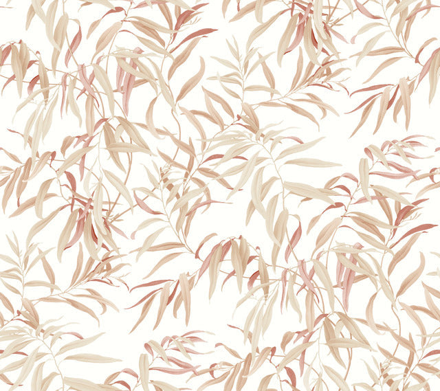 Pink Willow Grove Clay Wallpaper