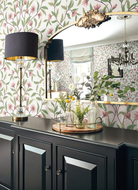 Pink Jasmine Coral Wallpaper