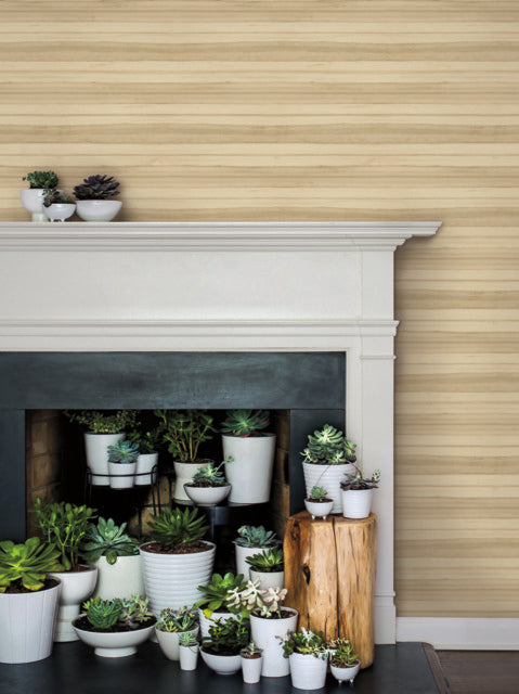 Brown Pandora Leaf Oak Wallpaper