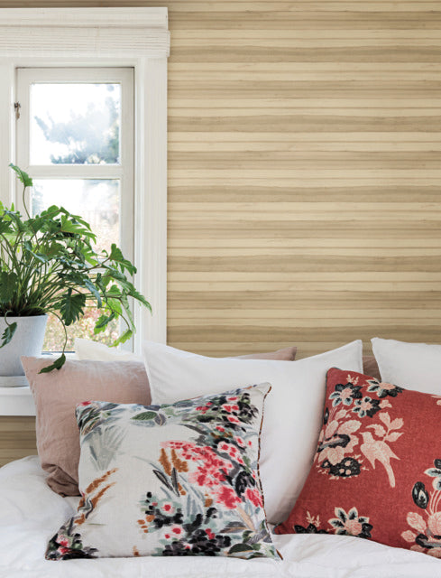 Brown Pandora Leaf Oak Wallpaper