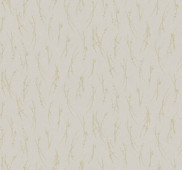 Smokey Blue & Silver Sprigs Wallpaper Sprigs
