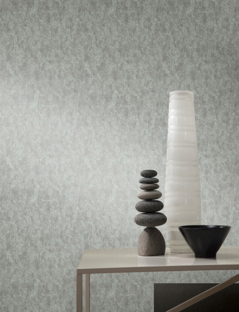 Spa & Silver Shimmering Patina Wallpaper Shimmering Patina