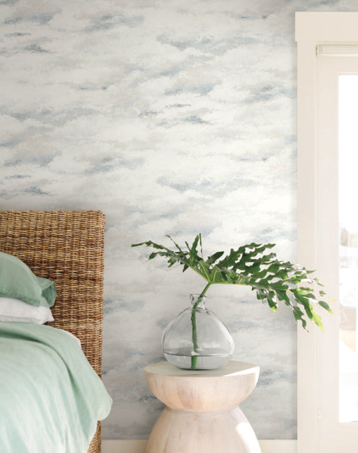 Beige/Gray Plein Air Wallpaper
