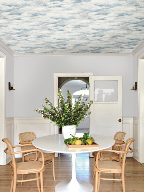 Blue Plein Air Wallpaper