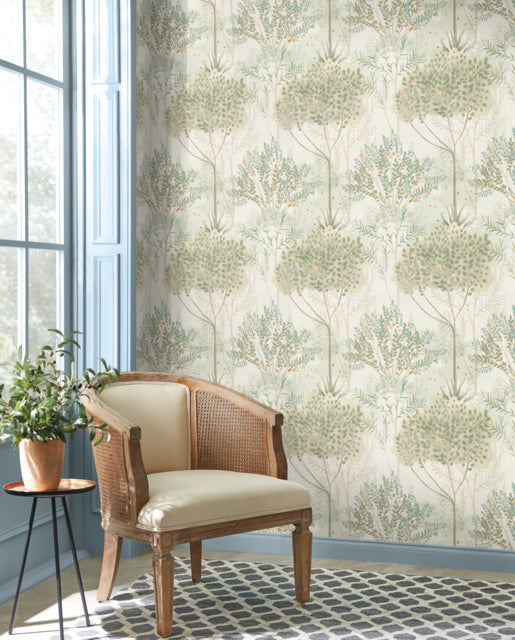 Beige Orchard Wallpaper
