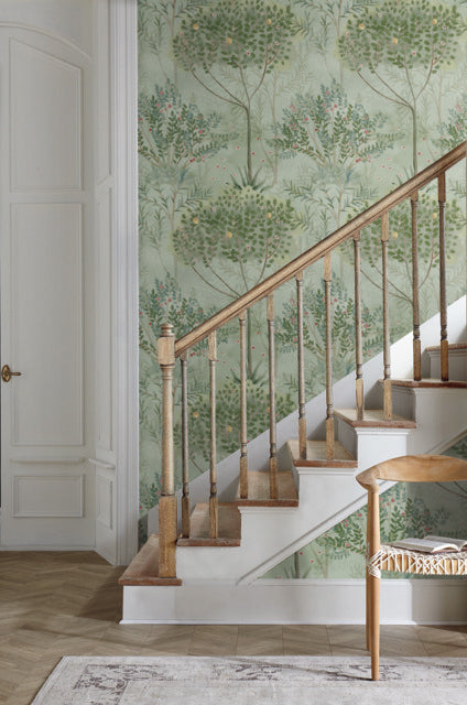 Green Orchard Wallpaper