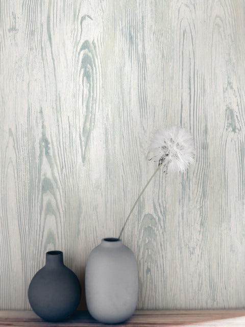White/Blue Rusticano Wallpaper