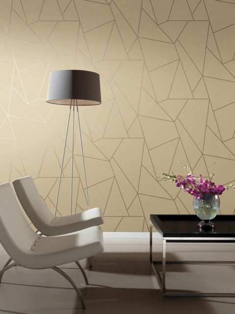 Dark Grey & Gold Nazca Wallpaper Nazca