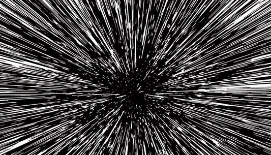 Black/White Hyper Space Peel And Stick Mural