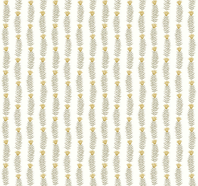 White/Beige Eden Wallpaper