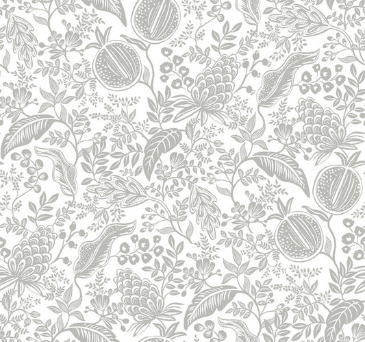 White/Black Pomegranate Wallpaper