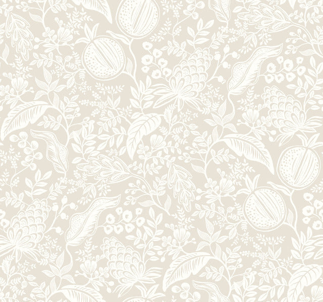 Beige Pomegranate Wallpaper