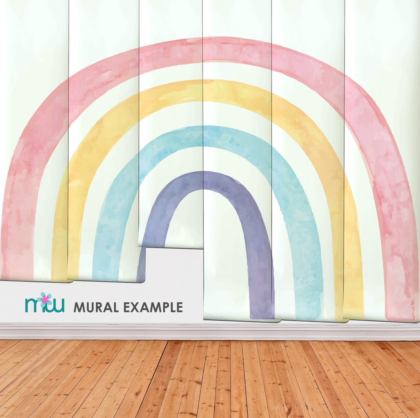 Pink Rainbow Mural