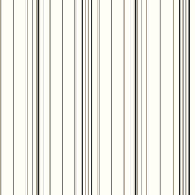 Black/Bronze Wide Pinstripe Wallpaper