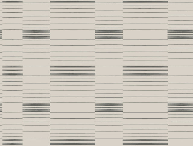 Black/Beige Dashing Stripe Wallpaper