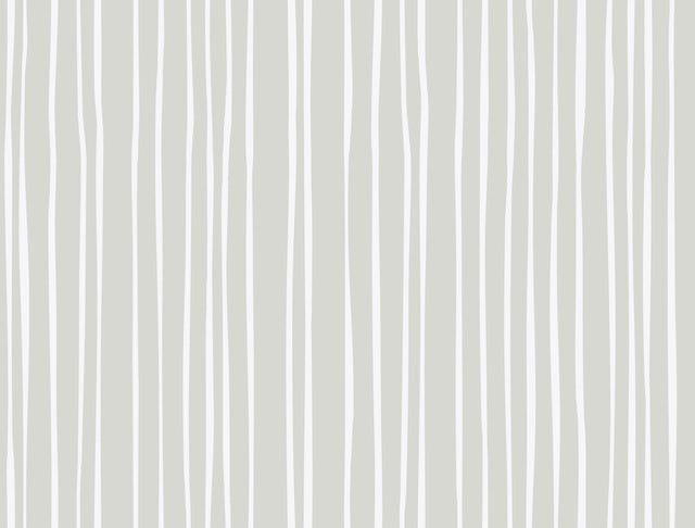 Gray/Cream Liquid Lineation Wallpaper