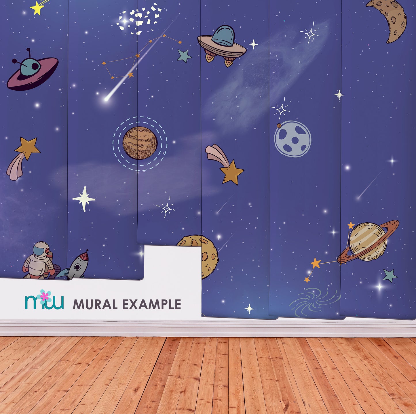 Space and Galaxy Mural