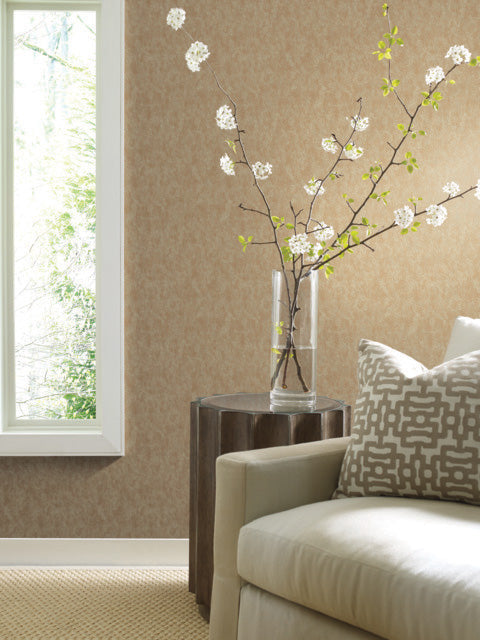Gold on Taupe Shimmering Patina Wallpaper Shimmering Patina