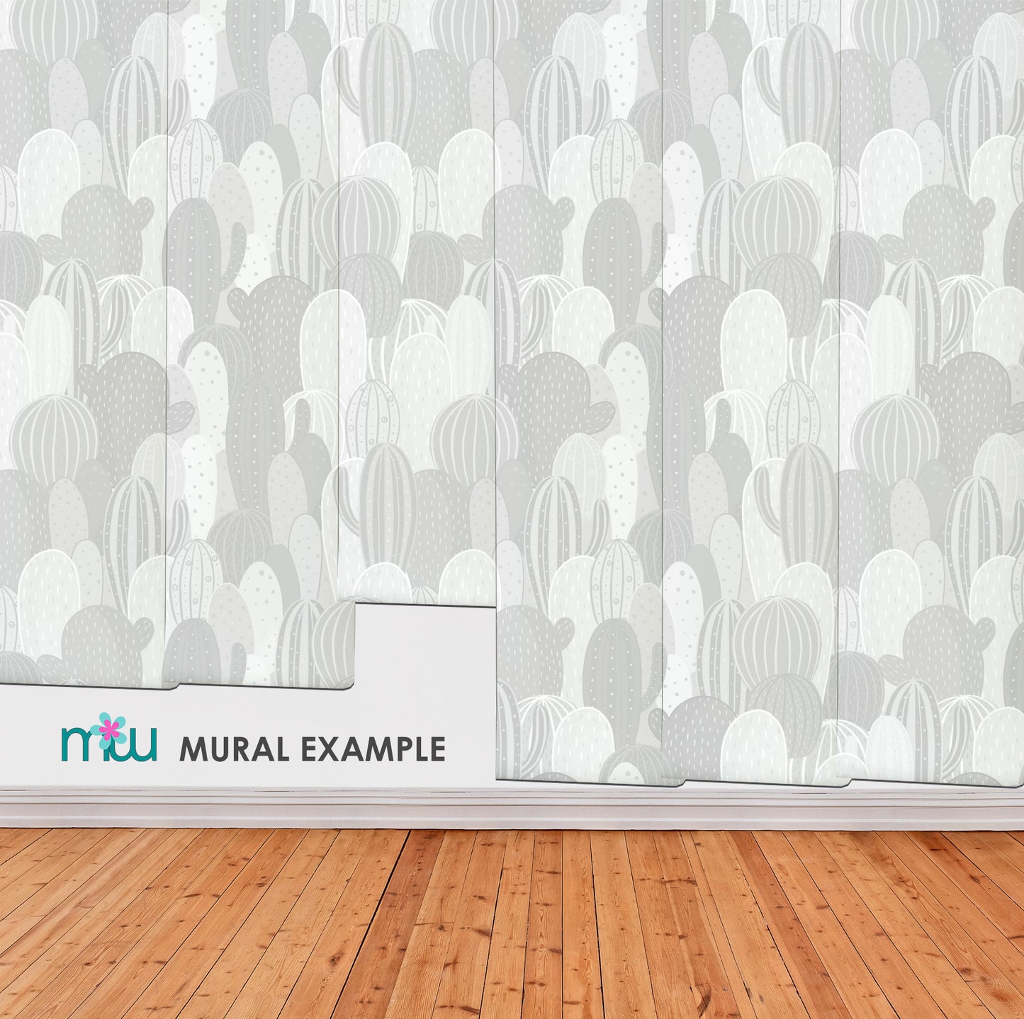 Grey Cactus wallpaper