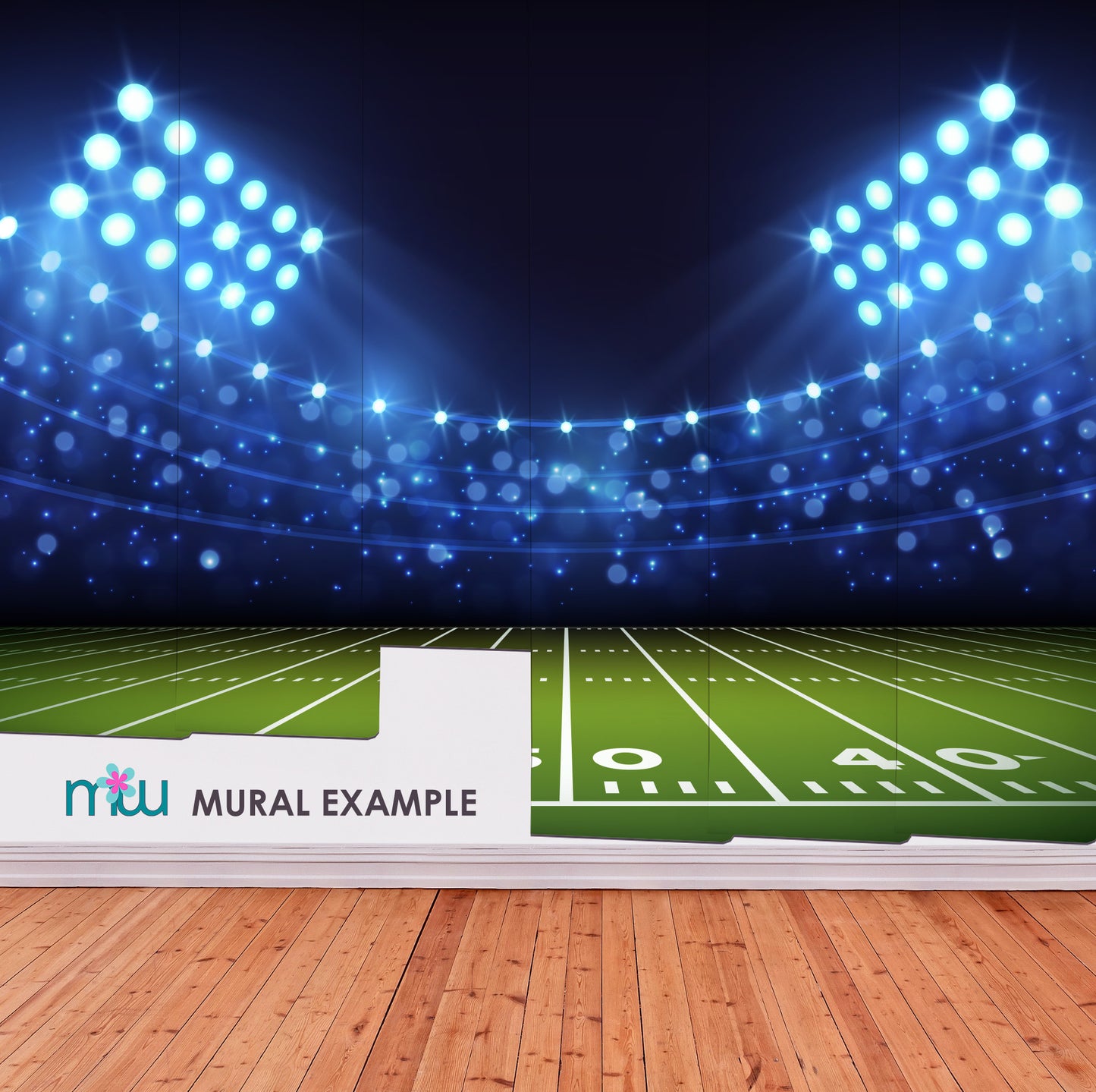 Football Fiel Mural