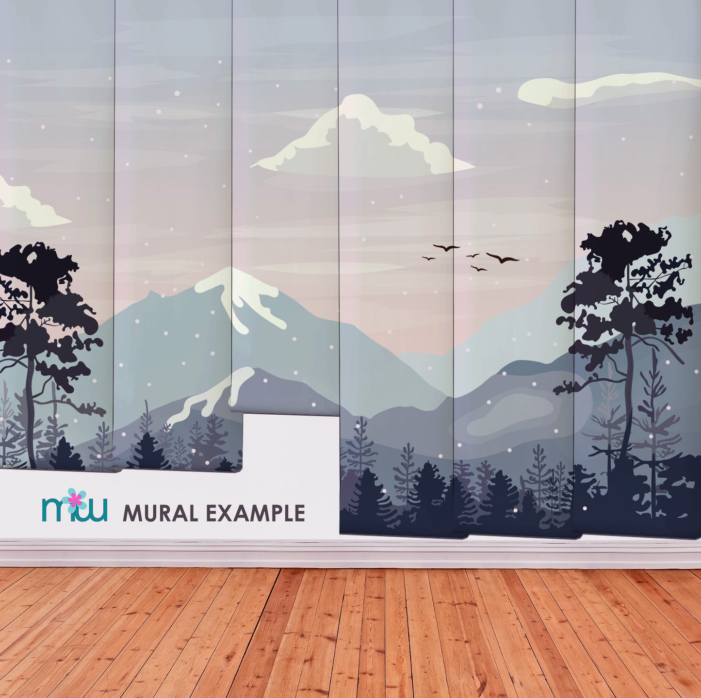 Mountains and Winter Mural