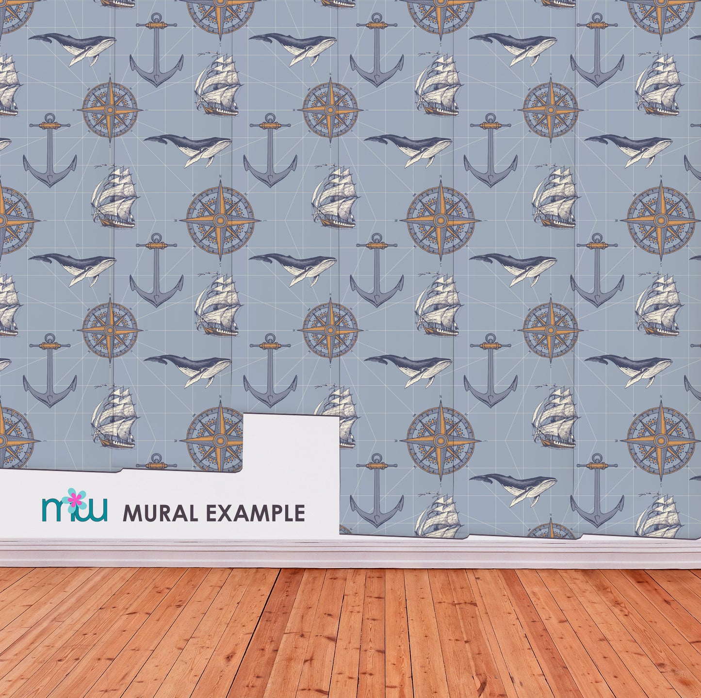 Blue Coastal wallpaper