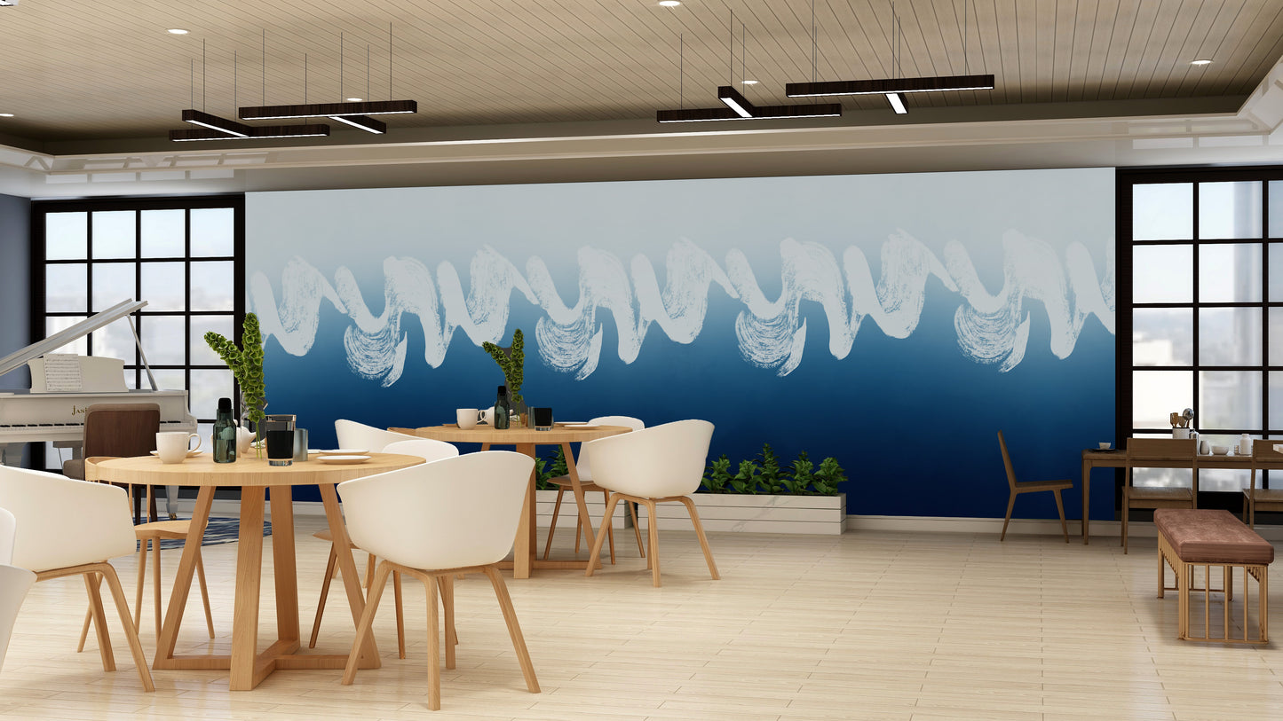 Deep Blue Seaside Mural