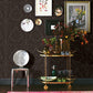 2763-87311 Shadow Brown Flocked Damask Wallpaper By Brewster