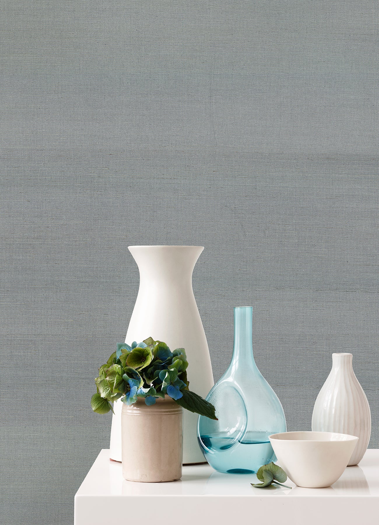 MIRADOR STERLING GRASSCLOTH WALLPAPER - 2923-80013