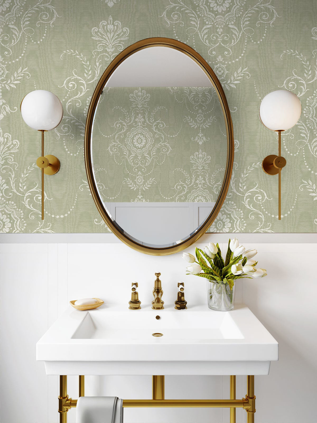 French Country Colette - Washed Green