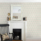 Cathal Blush Tulip Block Print Wallpaper