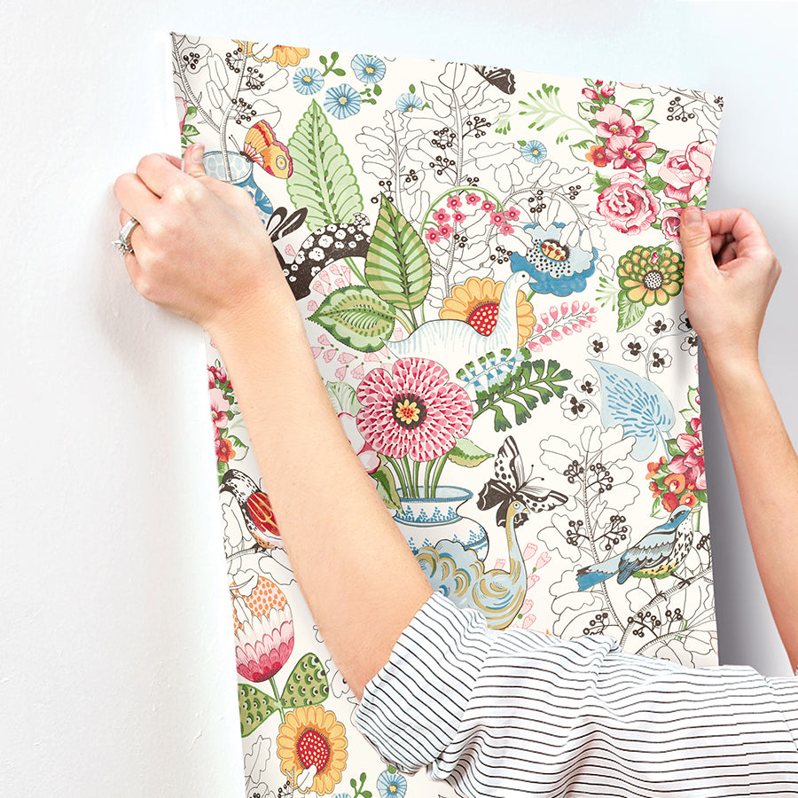Whimsy Multicolor Fauna Wallpaper