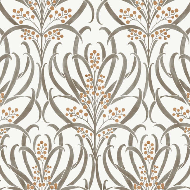 Calluna White & Taupe Wallpaper