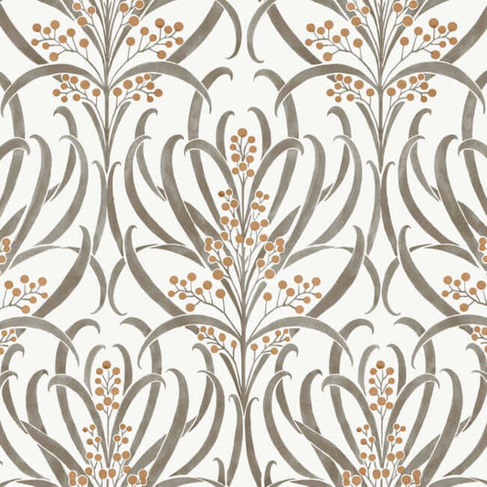 Calluna White & Taupe Wallpaper
