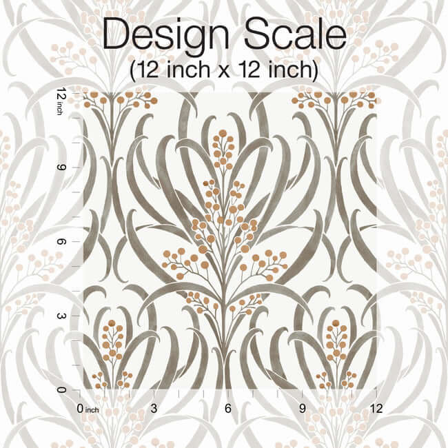 Calluna White & Taupe Wallpaper