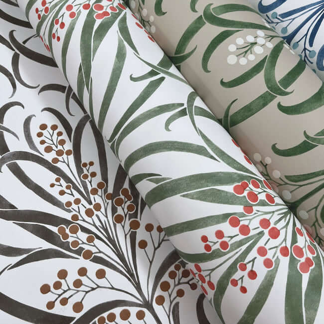 Calluna White & Taupe Wallpaper